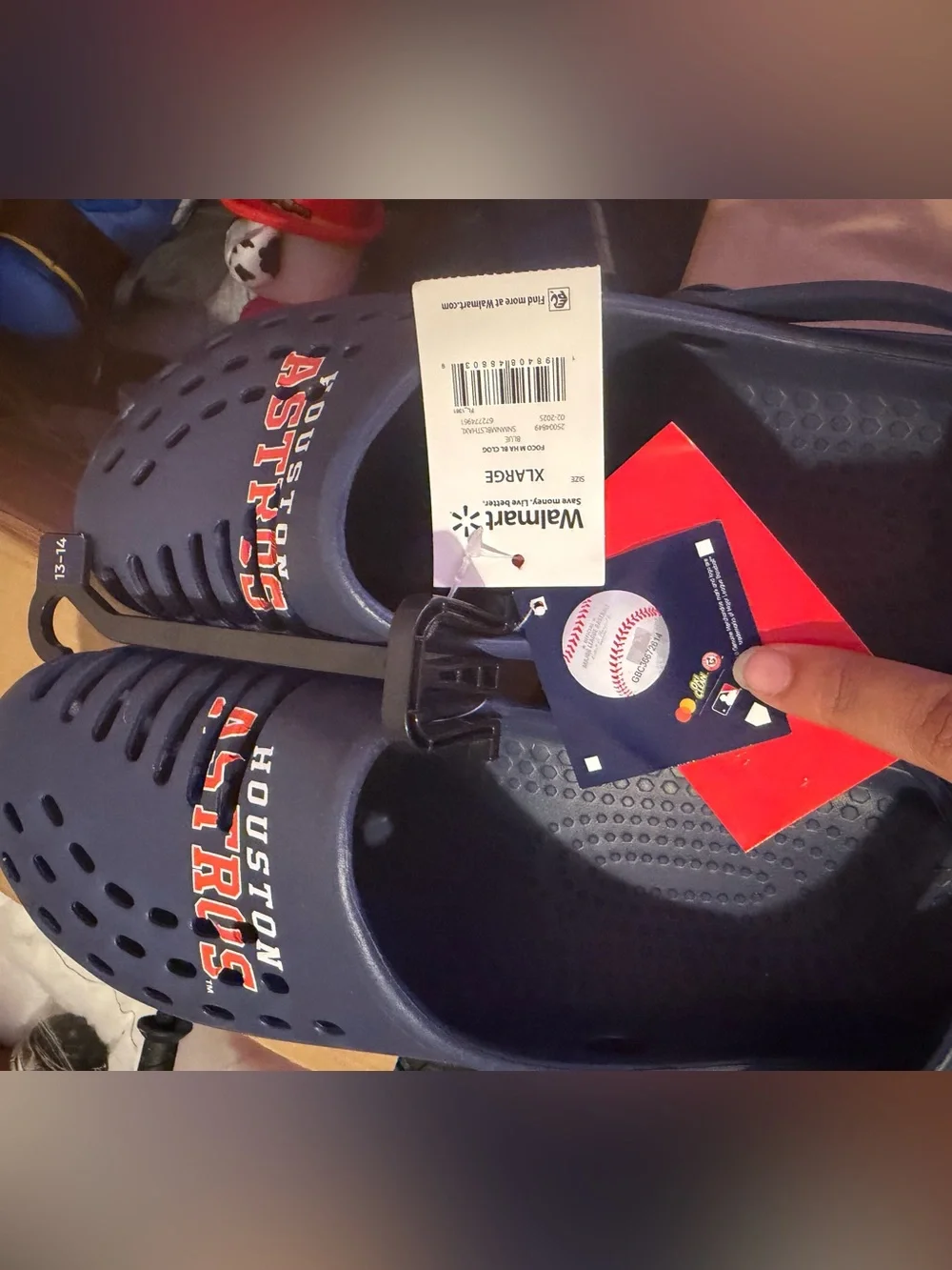 Adult Houston Astros slip-on clogs